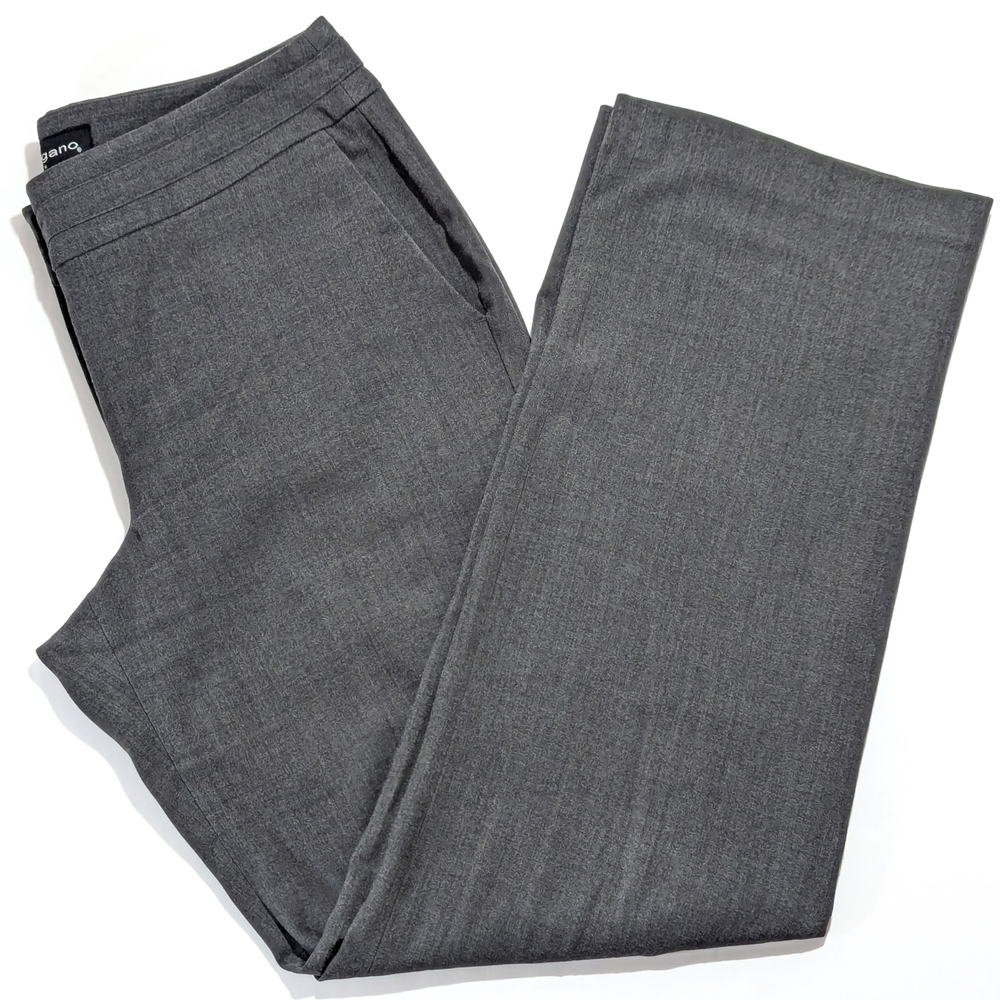 Sharagano Women's Dark Gray Dress Pants Size 4 Straight Career Trouser Stretch